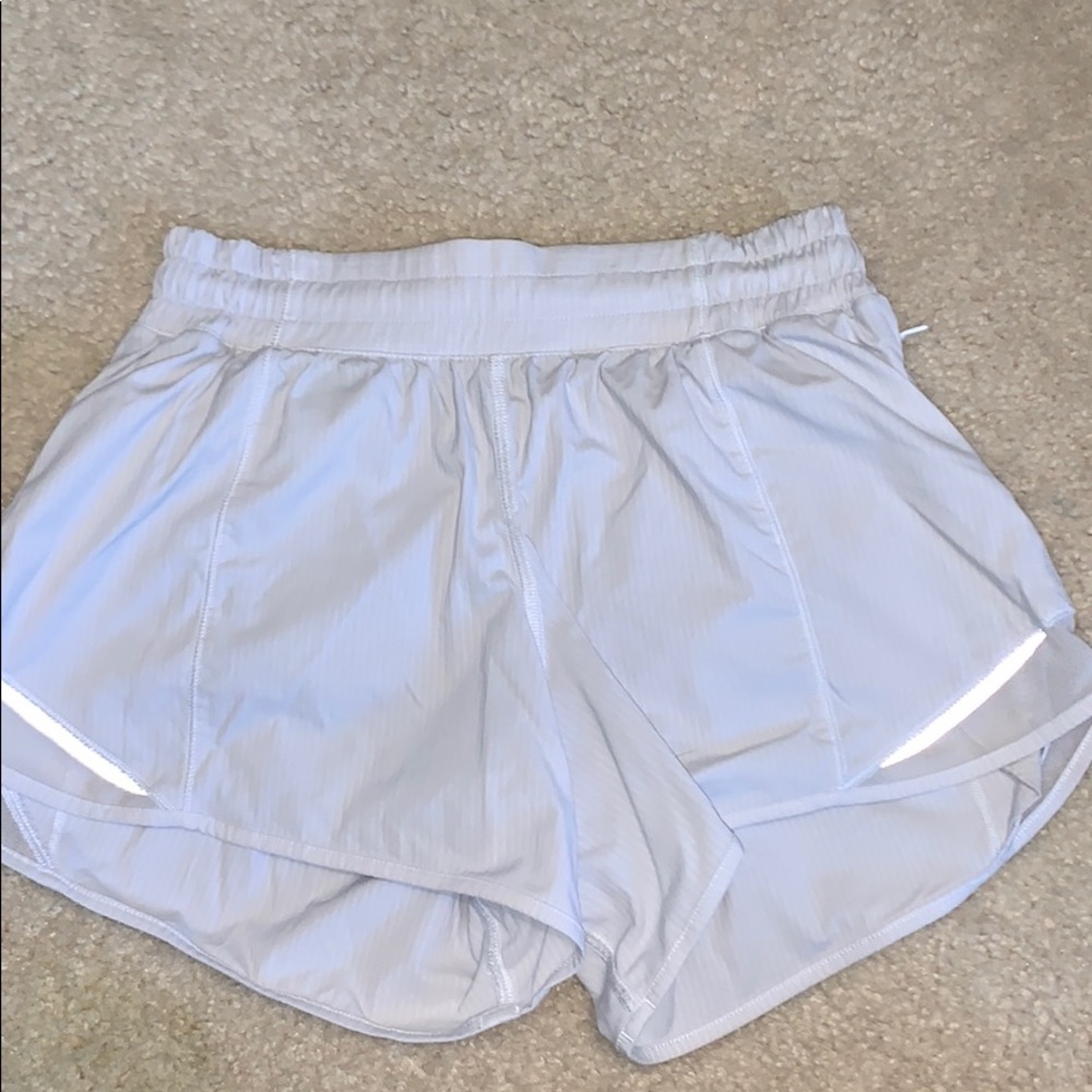 White Lululemon Athletic Shorts